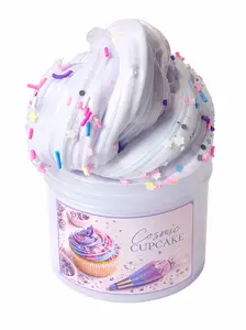 Sprinkle Slime, Cosmic Cupcake Butter Slime, Stress Relief Classic Novelty Toy for Birthday Cake Themed Play