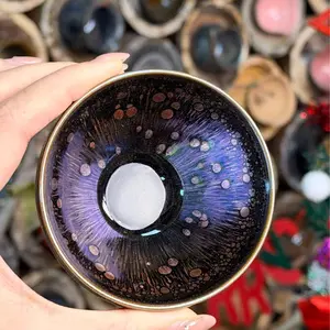 Purple Drunken Gold Vermilion cup