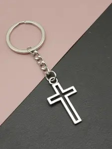 Fashion Cross Design Keychain, Keychain for Women & Men, Trendy All-match & Exquisite Keychain for Birthday Gift