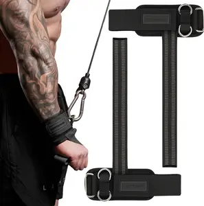 Non-Slip Wrist Straps for Weightlifting and Deadlifting with Double D Rings Neoprene Padding for Men Women 14.39 inches Long 8.6 inches Wide Secure Durable Design