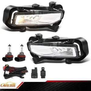 Set of Front Bumper Fog Lights Lamps Left Right Fit For 2017-19 Nissan Kicks