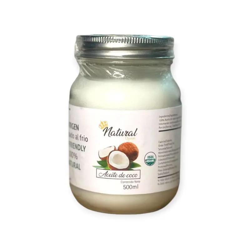 Certified Organic Virgin 100% Coco Oil - Cold-Pressed, Chemical-Free Moisturizing Anti-Bacterial Body Care Cosmetic, Premium Massage Oil for Arms, Versatile Beauty Home Essential