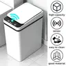 Summerwins 2026 New Smart Waste Bin - 10-12L (2.6-Gallon) IPX5 Waterproof ABS Touchless Motion Sensor Automatic Trash Can, Insert 2 AA Batteries, 23.5cm*15.5cm*30cm, Easy to Use & Maintain, Touchless Bathroom Trash Can for Kitchen