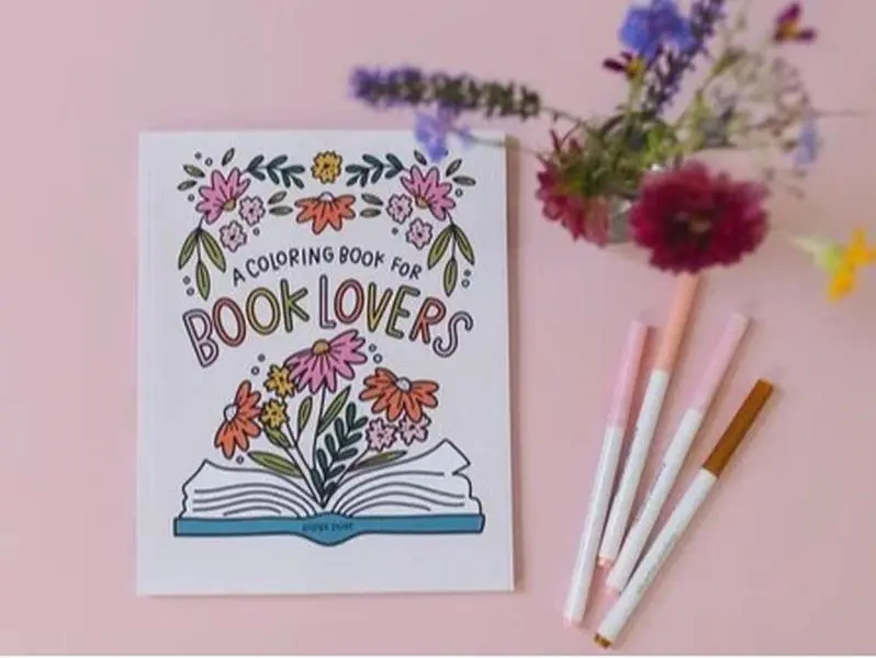 Book Lover Coloring Book - Perfect for Relaxing and Creative Activities