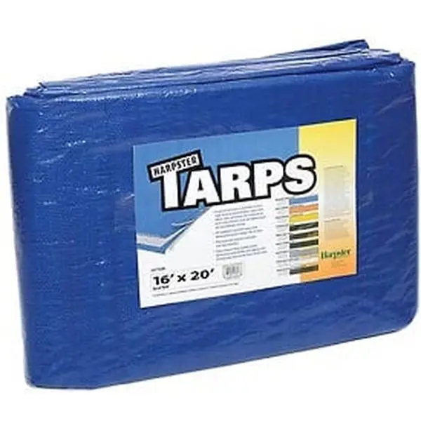 Harpster of Philipsburg B335905 16 x 20 ft. Light Duty 2.9 oz Tarp, Blue