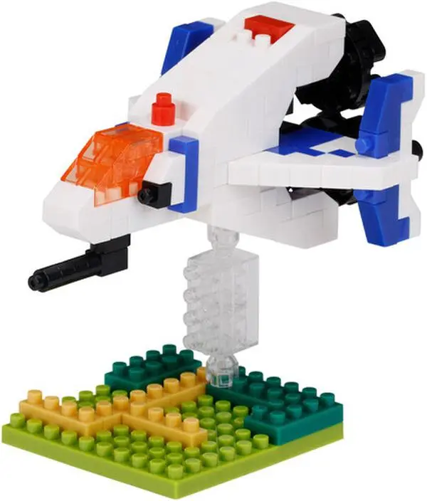 Nanoblock - Namco Classic Games - Character Collection - Xevious Solvalou Building Kit  [COLLECTIBLES] Brick, Collectible