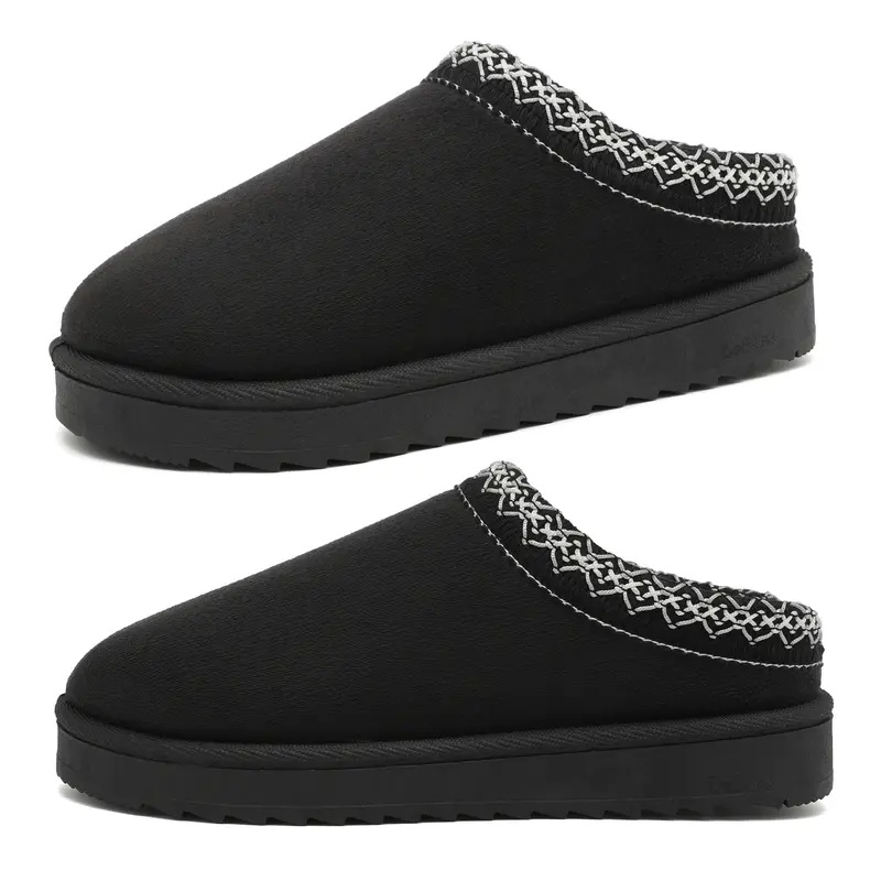 Women's Slippers Platform Mini Boots Short Ankle Boot Fleece Lined Sneakers House Slippers Anti-Slip Boot For Snow  Indoor Outdoor Springfresh