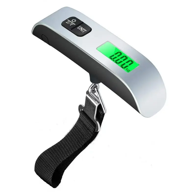 Digital Handheld Luggage Scale, 110lb/50kg Capacity, Portable, No Battery Required, Deduction Function, Display, Easy Unit Conversion, Travel Accessories, Travel Essentials, Traveling Essentials