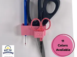 Large and Small Scissor Holder with Seam Picker for Sewing Machine, Quilt Machines or just hang on the wall or anywhere