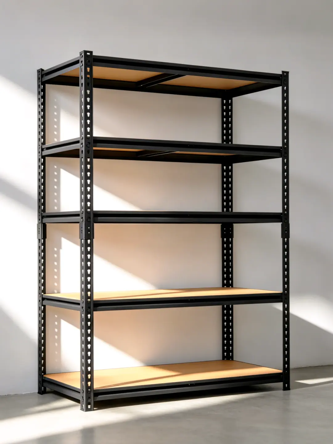 ZEUKMXOO Heavy Metal Adjustable Racks - Height-Adjustable Foldable Shelving Unit, Commercial Office Furniture for Garage, Closet Book Storage