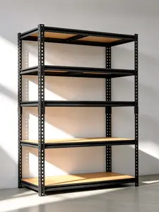 ZEUKMXOO heavy metal shelving unit, height-adjustable multifunctional storage rack suitable for garage, warehouse, and kitchen organization; universal storage rack for indoor and outdoor use