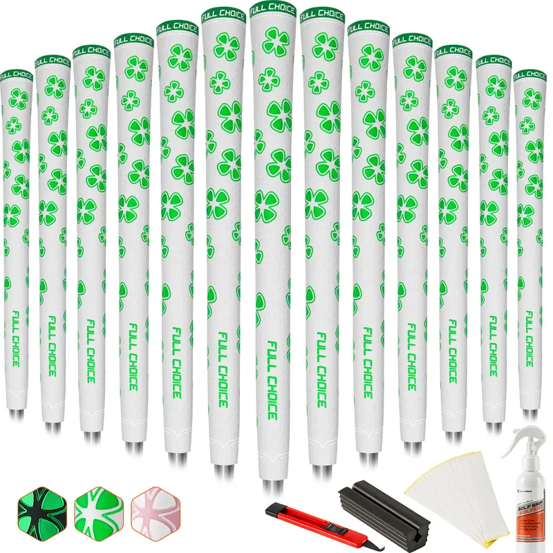 Four-Leaf Clover Golf Grip 13pcs – Multi-Color, Anti-Slip, Premium Feel