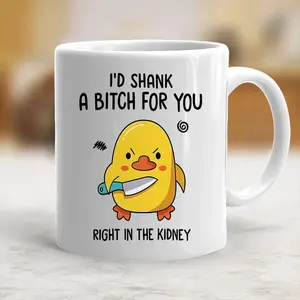 Funny Kidney-Shot Coffee Mug Gift for Friends Besties and Coworkers