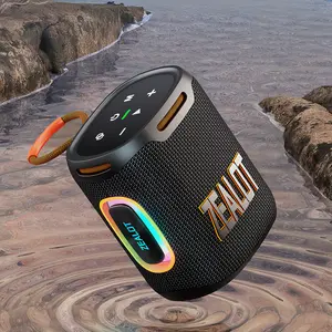 Zealot Portable Outdoor Wireless Bluetooth-compatible Speaker Ipx5 Waterproof 25w Stereo Sound, RGB Dynamic Light Effect, 6000mah Long Playtime, Bt5.4/TWS, Portable Speakers