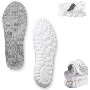 4D Cloud Insoles for Women Man,Cloud Soles for Men Women, Barefoot Insoles,Best Insoles for Walking All Day,Shock Absorption,Anti-Fatigue,Unisex Adults,Insoles for Foot Pain Relief and Fatigue Reduction