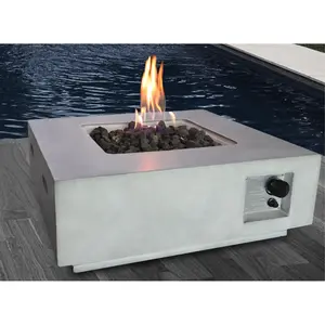 YYDS Fiber Reinforced Concrete Propane/Natural Gas Fire Pit table