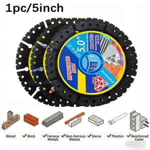 Diamond Saw Blade, Replacement Blade, Interchangeable Blades, Black Cutting Stainless Steel Metal Alloy Ultra-Thin Saw Blade Diamond Grinding Wheel - Metal Diamond Disc for Steel, Iron, Sheet Metal Cutting - Multifunctional Cutting Disc