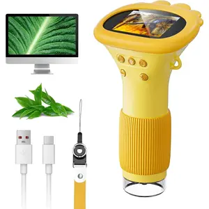 Microscope for ,  2" IPS Screen 1000X Handheld Digital Microscopes HD Pocket Portable Mini USB Microscope Camera, PC Compatible, Science Edu Fun Birthday Gifts Toys for  Students