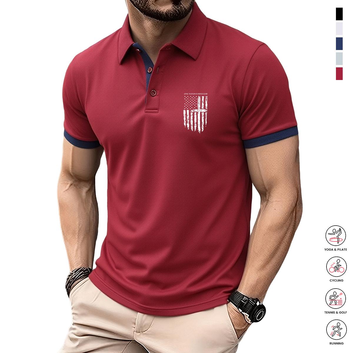 Men’s 3-Piece Polo Shirt Set — Men’s casual polo shirts, suitable for work, golf, travel, and everyday wear