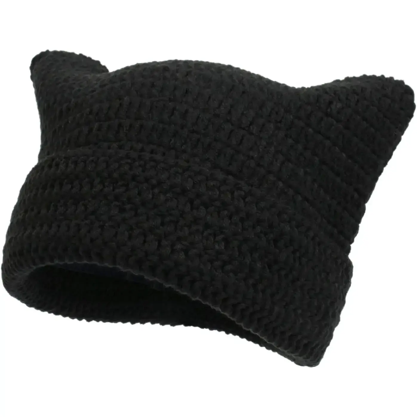 Women Beanie Warm Winter Hats, Soft Knit Lazy Beanie for Women, Women Cat Beanie，Women Fox hat, Slouchy Beanies for Women