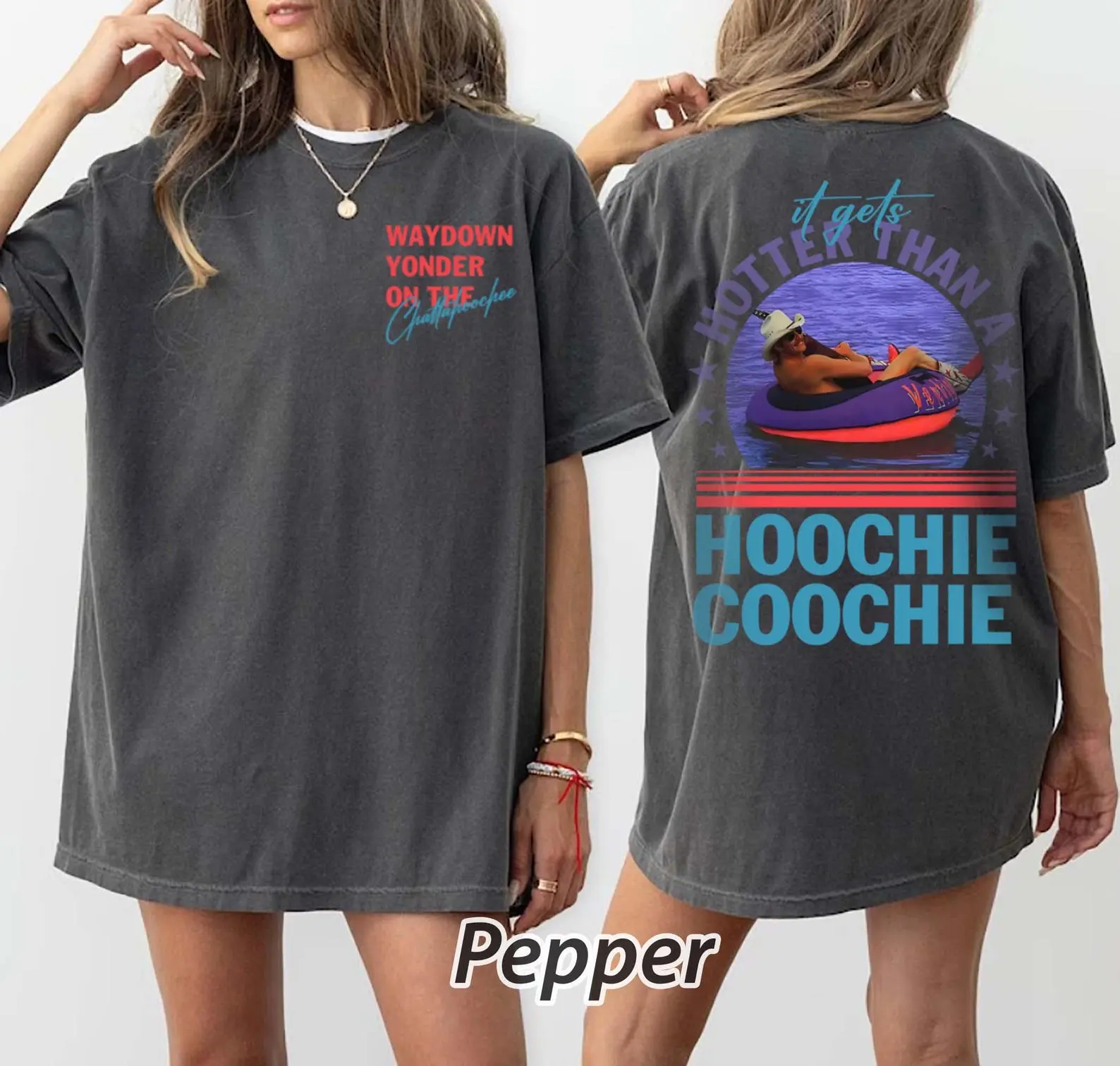 Comfort Colors Vintage Hotter Than A Hoochie Coochie Retro Shirt, Meme Summer Vacation Tshirt, Music Lover Tshirt, 90s Country Music, Trendy Summer Tee