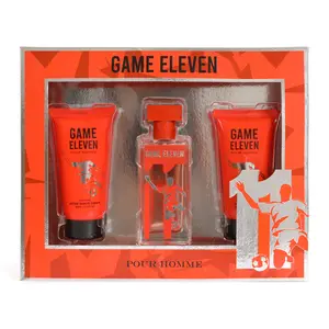 3 Piece Set Game Eleven Cologne Pour Homme  with Body Care Kit -Gift set