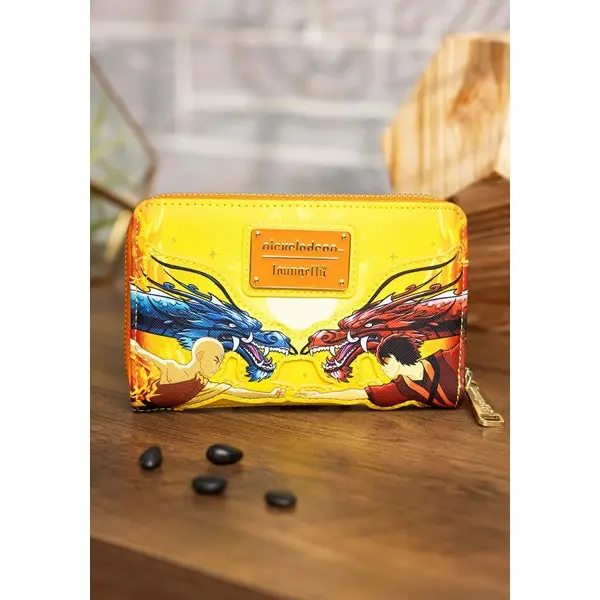 Loungefly Nickelodeon Avatar the Last Airbender Zip Wallet, Faux Leather, Appliqued Graphics