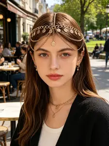 Luxurious Bride Headband for Women, Fashion Bohemian Wedding Hair Accessory, Bridal Accessory, Headpiece, Student Supplies, Girl Jewelry