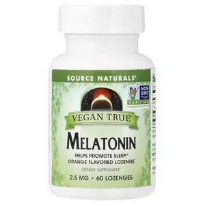 Source Naturals Vegan True®, Melatonin, Orange, 60 Lozenges