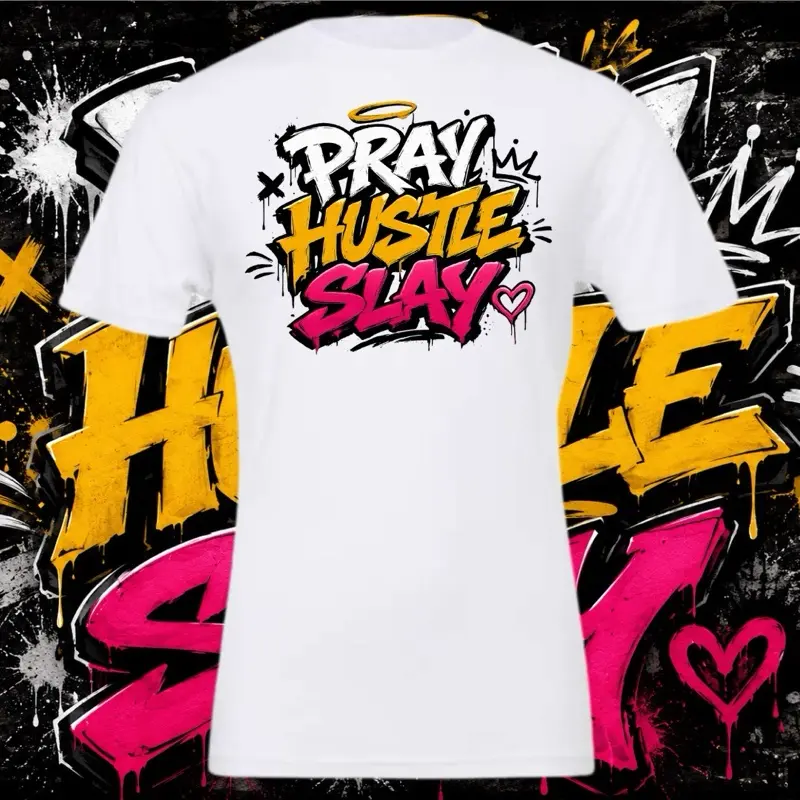 Pray Hustle Slay Shirts