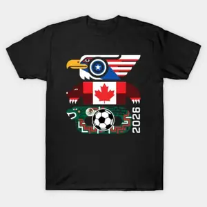 ⚽🏀[100%cotton]North America Spirit Cup 2026 T-Shirt – Modern Unisex Graphic Tee, Casual Soft Cotton Top, Perfect Gift for Sports Fans, Event Memorabilia, Trendy Everyday Wear, Comfortable Streetwear, Ideal for Teens & Young Adults, Limited Edition