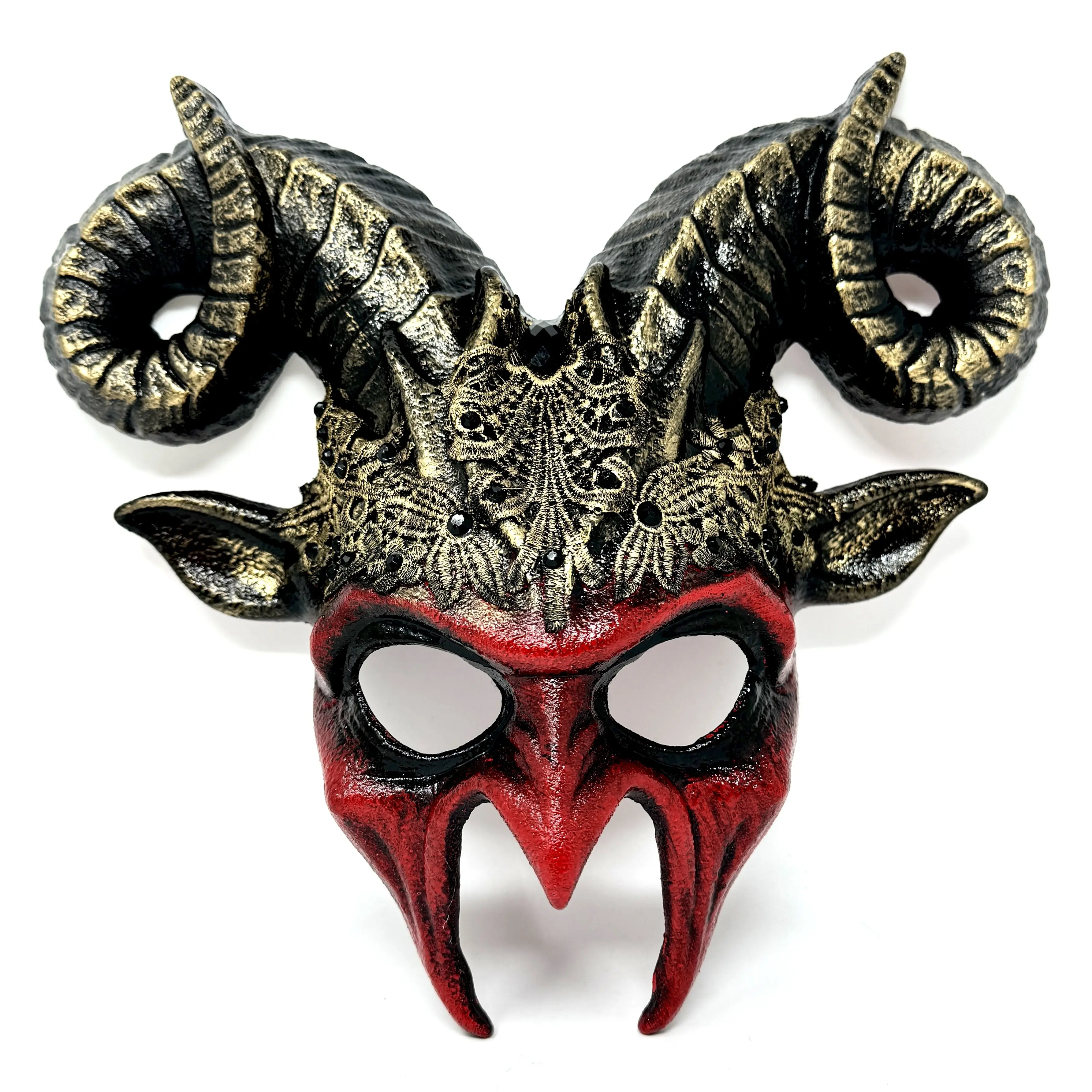 Krampus Ram Goat Masquerade Devil Horn Mask Demon Costume Masks For Halloween