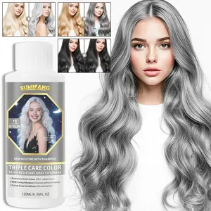 Go Yellow Semi-Permanent Hair Dye Shampoo Hair Coloring, Instant Quick Long-Lasting Effect, Gentle Non-Irritating, Suitable for All Hair Types