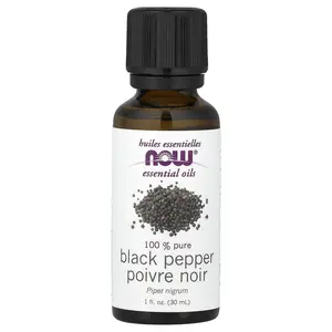 NOW Foods Essential Oils, Black Pepper, 1 fl oz (30 ml)