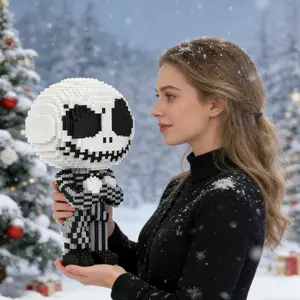 Escapee Ghost 3D Puzzle Building Blocks Decoration, Bookshelf Home Office Cabinet Decor, Party Living Room TV Stand Display Gift