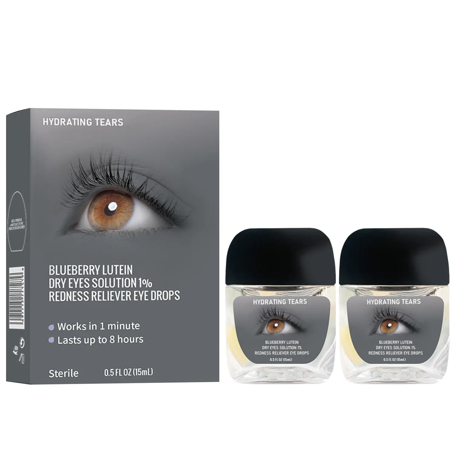Dry Eye Relief Eye Drops | Sterile & Preservative-Free | Relieves Dry Eyes | Eye Care Drops 15ml (0.5 fl oz)