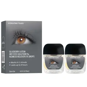 Eye Drops for Red Bloodshot Eyes 15ml | Sterile & Preservative-Free Formula | Dry Eye Relief & Redness Reduction Support