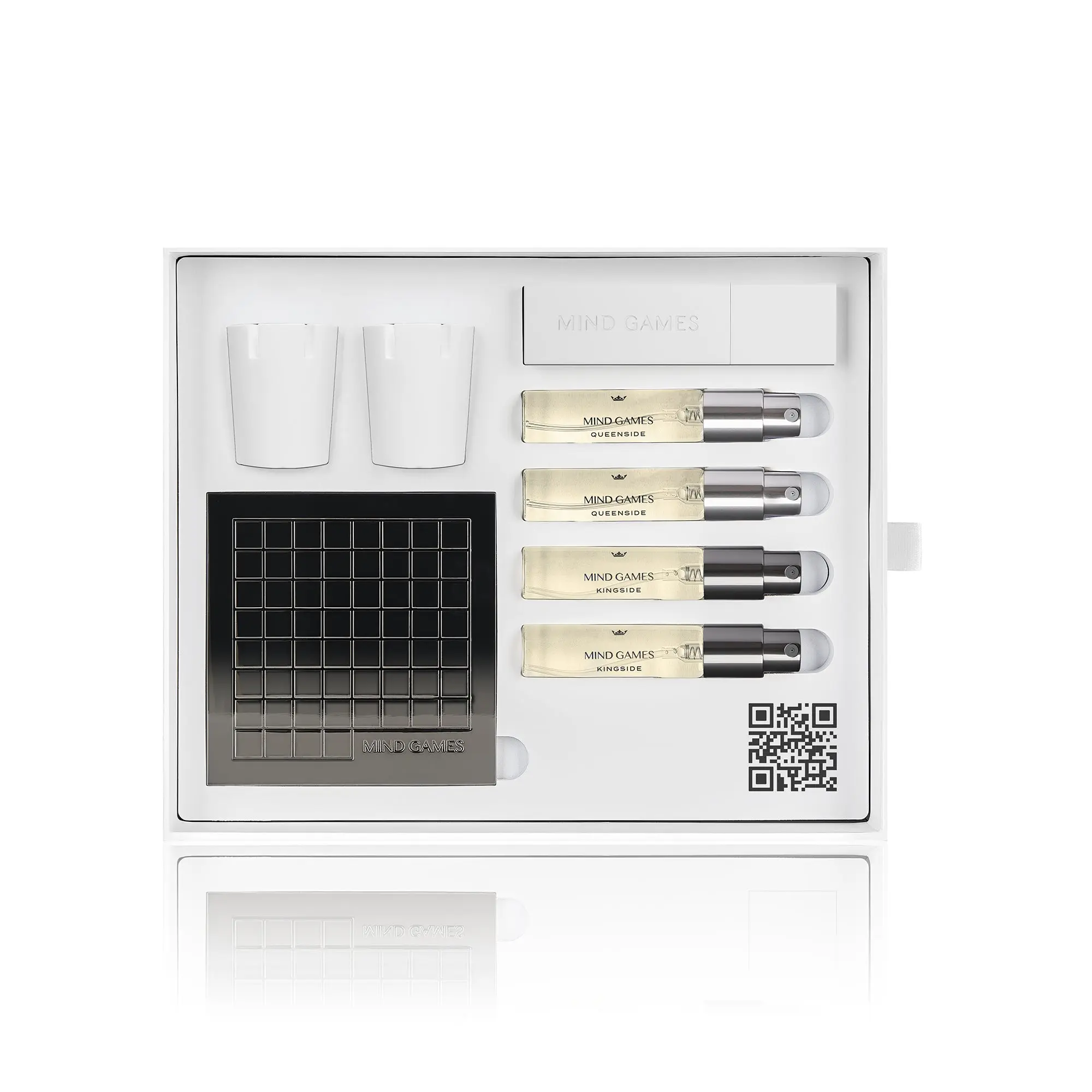 Perfumer Extraordinaire Kingside and Queenside Discovery Set - 4 x 7.5ml Travel Sprays + Ceramic Diffusers