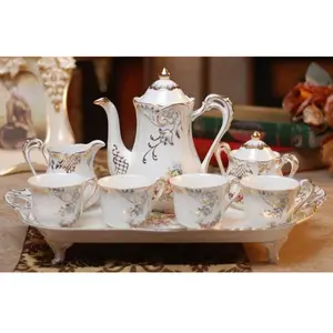 Classic 10 Piece Fine Porcelain Floral Tea Set