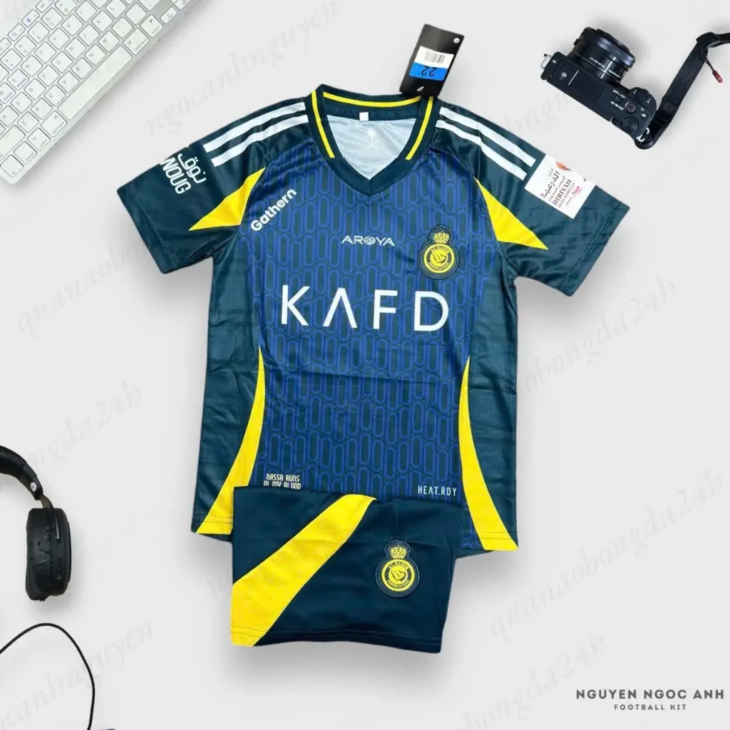 Football Kit - Navy Blue & Yellow Design 2027