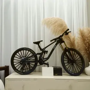 New Alloy Bicycle Model, Realistic Mountain Bike, Road Bike, Desk Ornament, Figurine, Articulating Miniatures, Gift Toy, Party Gift, Birthday Present, Easter Small Gift, Articulating Figurines