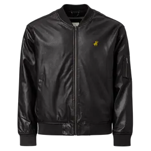 Centaur Leather Bomber Jacket Classic Fabric