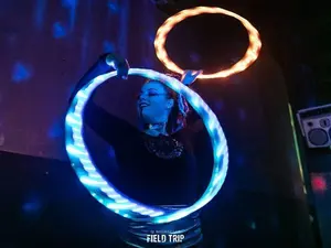Moodhoops FutureHoop Pro Mini Hoops - Smart LED Mini Hula Hoops with Customizable Patterns and Remote Controls hula hoop