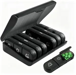 Weekly Pill Box Organizer 3 Times a Day 7 day Organizer Case Medicine Storage