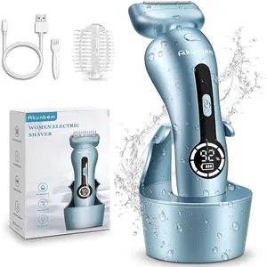 Electric Shaver for Women Best Electric Razor for Womens Bikini Legs Underarm Public Hairs Rechargeable Trimmer with Detachable Head Cordless Wet Dry Use Precise Safe