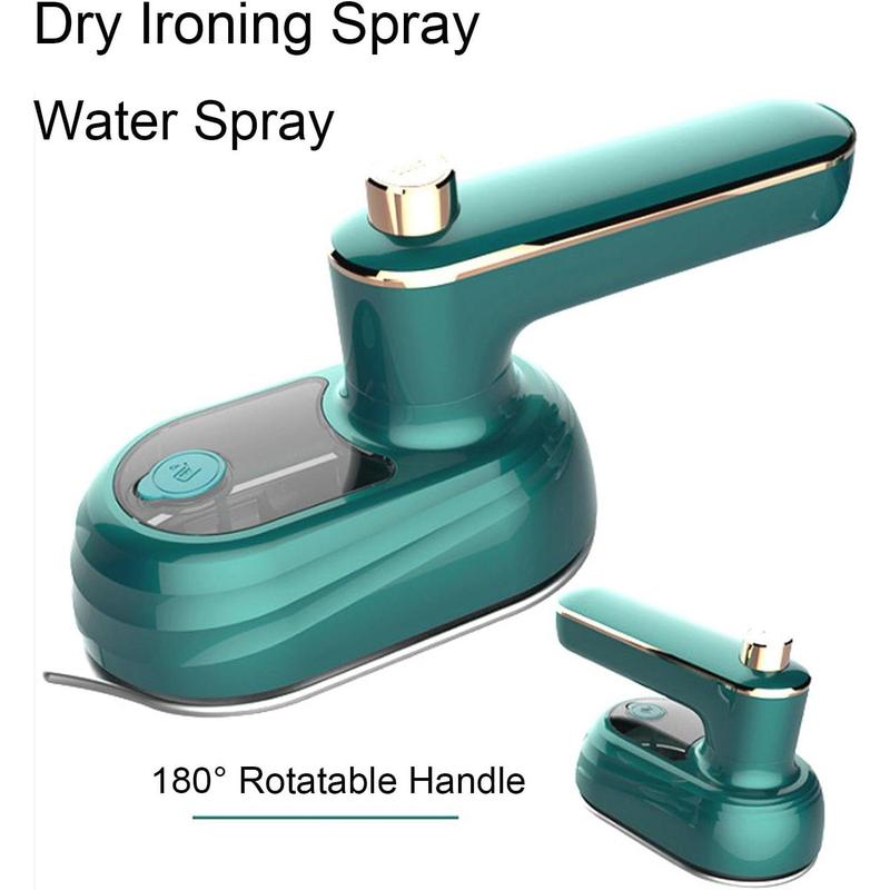 Mini Travel Irons for Clothes Portable Handheld Iron Steam with Dry & Wet Ironing for Home Business Clothing Household Appliances Cordless Multifunction 360-degree Ironing Capability 50ML Water Tank Compact Design