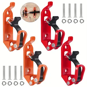 2-Set Metal Shovel Organizer Storage Holder Kit with Rubber, Quick-Release Adjustable Height Clamp, Wing Bolts - Suitable for Roof Racks, Boats