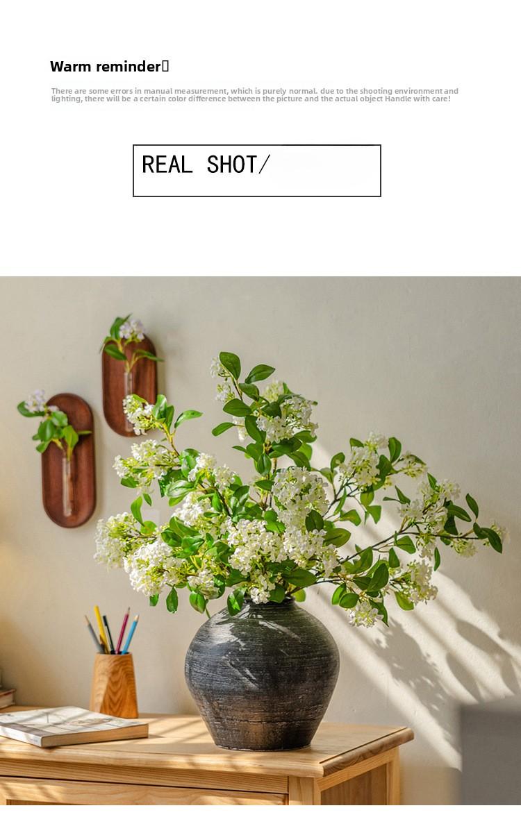 Fragrant Lilac Artificial Flower Bouquet  Effortless Home Upgrade: Lifelike Lilac Floral Arrangement - Ready-to-Use Decor for Living Room & Dining Table. High-Quality Faux Flowers, Never Wilt. Decorative Eternal