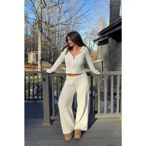 Toasty Nights Cable Knit Zip Up