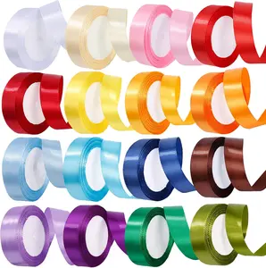 16 roll 400 Yard Satin Ribbon Single Face Solid Color Fabric Ribbon Bulk,25 Yard per Roll in 1 Inch Wide,16 Rolls,Assorted Ribbon Perfect for Gift Wrapping/Christmas/Wedding Favors/Party Decoration,Automotive & Motorcycle halloween gift